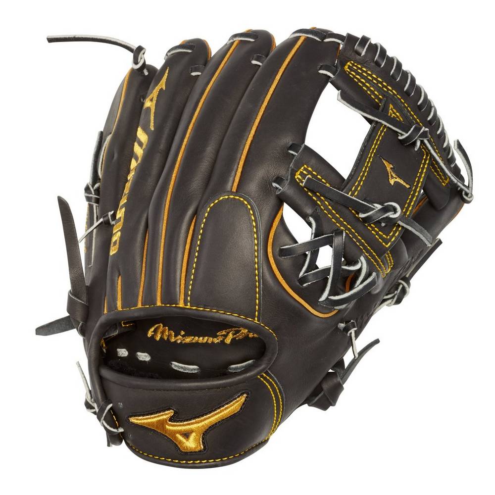 Mens Mizuno Pro Infield 11.75" - Deep Pocket Baseball Gloves Black Philippines (SHKDZE967)